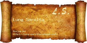 Lung Sarolta névjegykártya