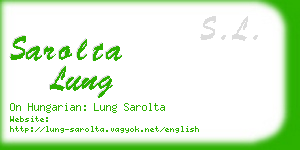 sarolta lung business card